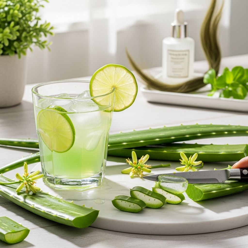 Discover the wide-ranging health, skin, and hair benefits of aloe vera juice, from improving digestion to promoting radiant skin.