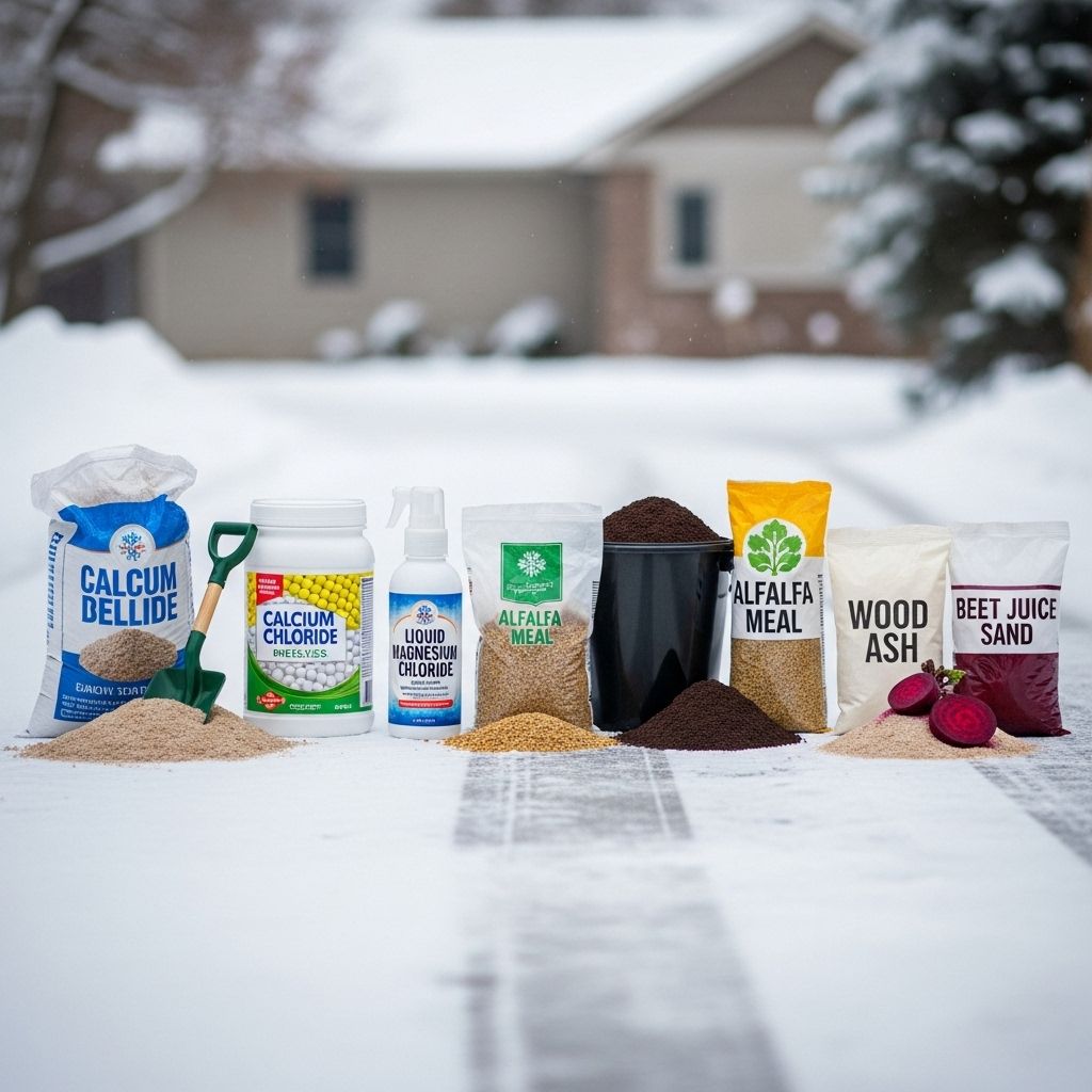 7 Effective Alternatives to Salt for De-Icing Driveways Discover safe, eco-friendly, and efficient ways to keep your driveway ice-free during winter without relying on traditional salt.