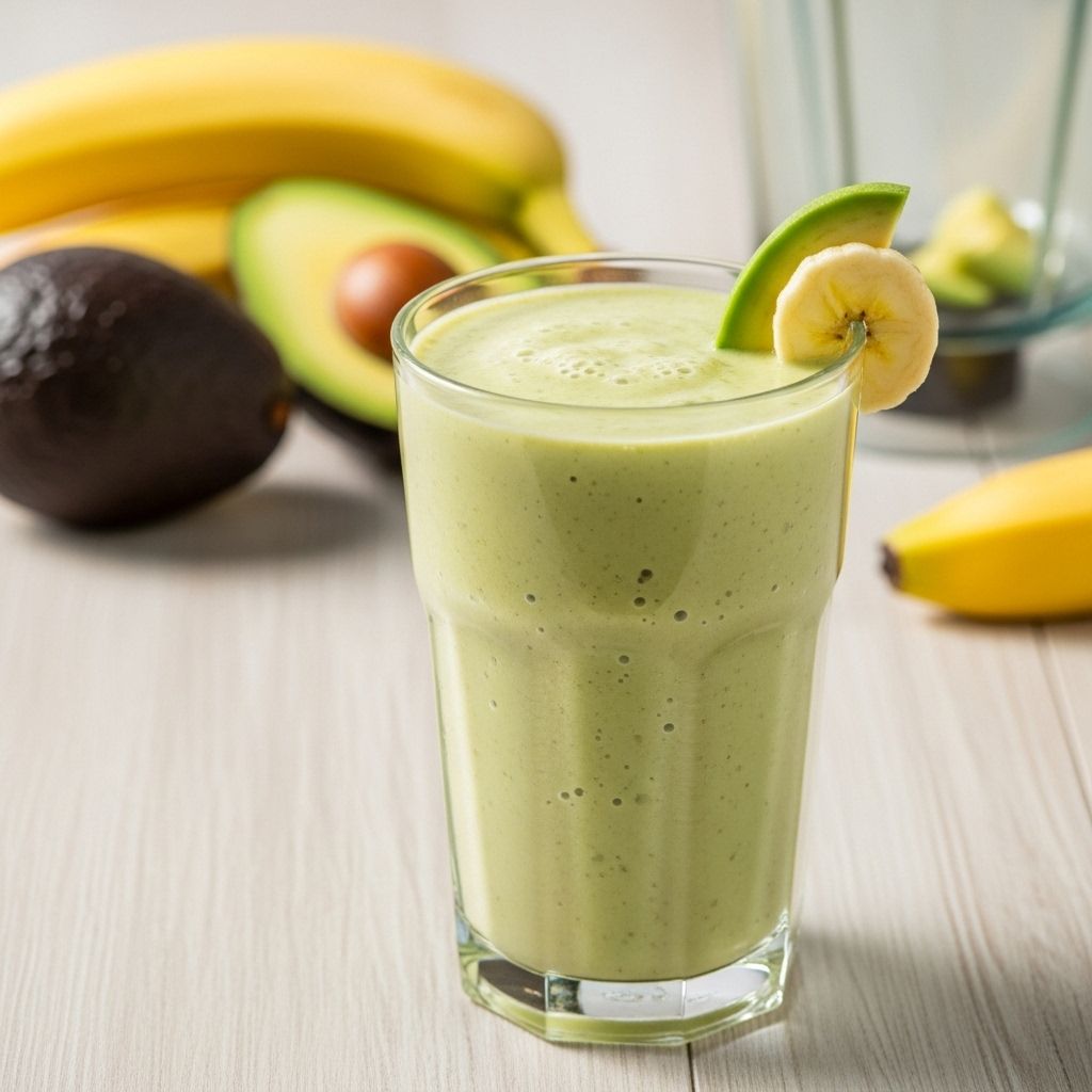 Discover how to make a creamy and satisfying avocado-banana smoothie packed with flavor and nutrients—perfect for breakfast or snack.