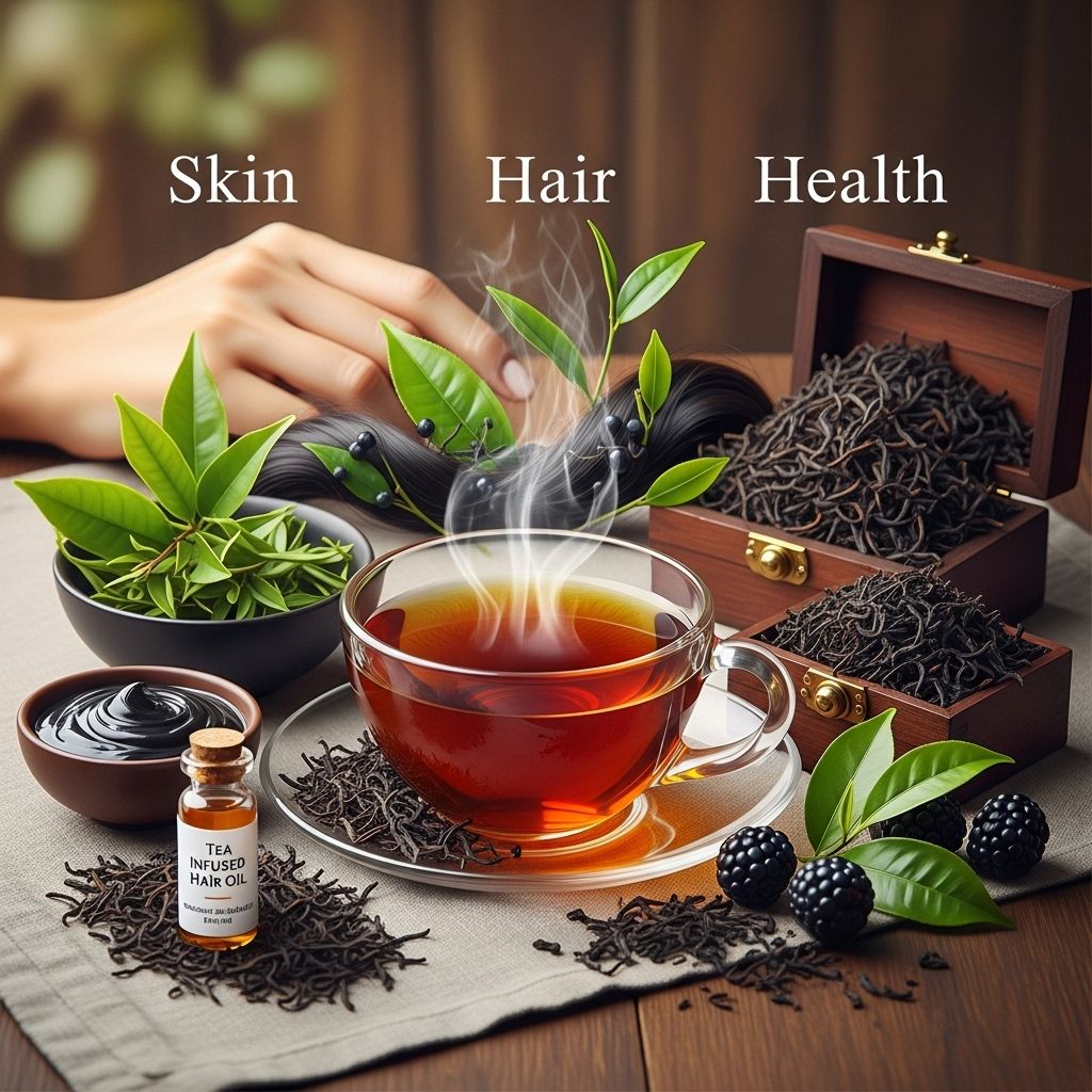 Uncover the extensive health, skin, and hair benefits of black tea and simple ways to incorporate it into your daily routine.