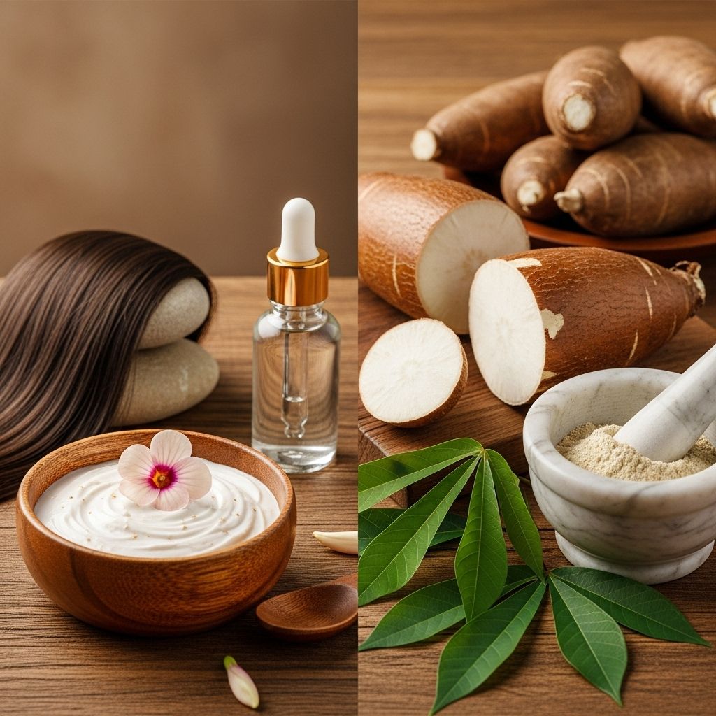 Explore how cassava enhances skin radiance, boosts hair vitality, and contributes to overall wellness with its rich nutrient profile.
