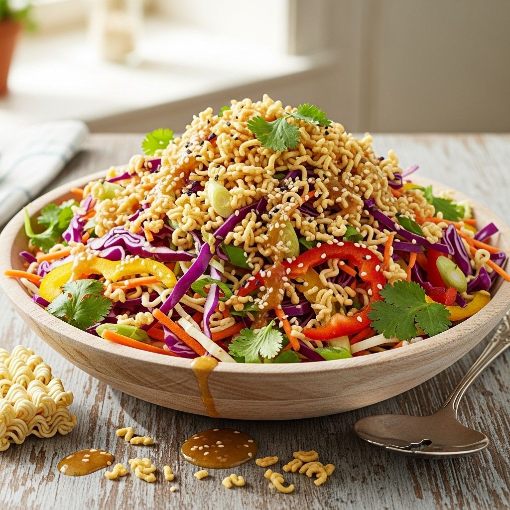 Discover how to make Top Ramen Salad—a flavor-packed, crowd-pleasing dish perfect for potlucks, picnics, and weeknight meals.