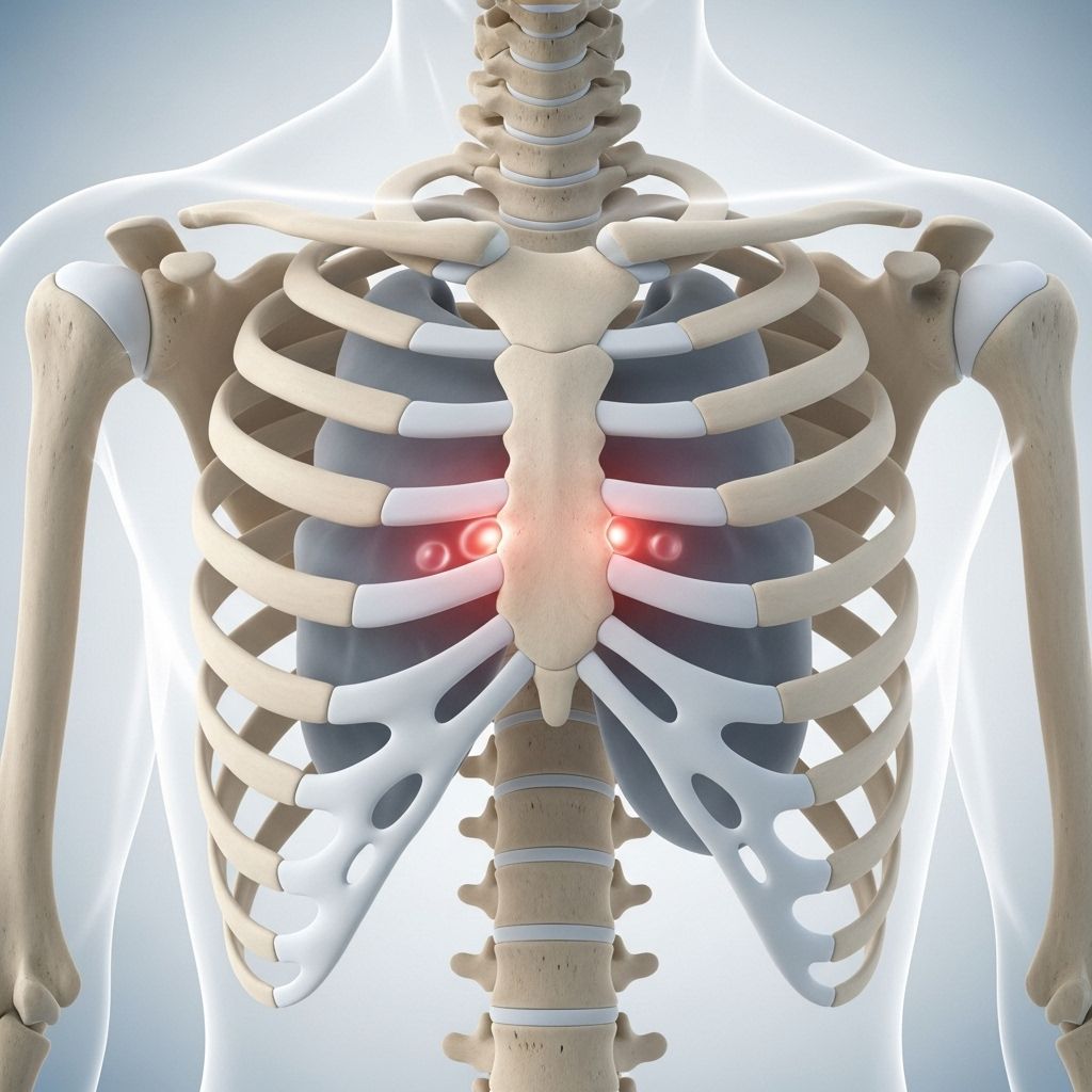 Learn about costochondritis, including its symptoms, causes, diagnosis, when to seek help, and how it differs from other conditions.