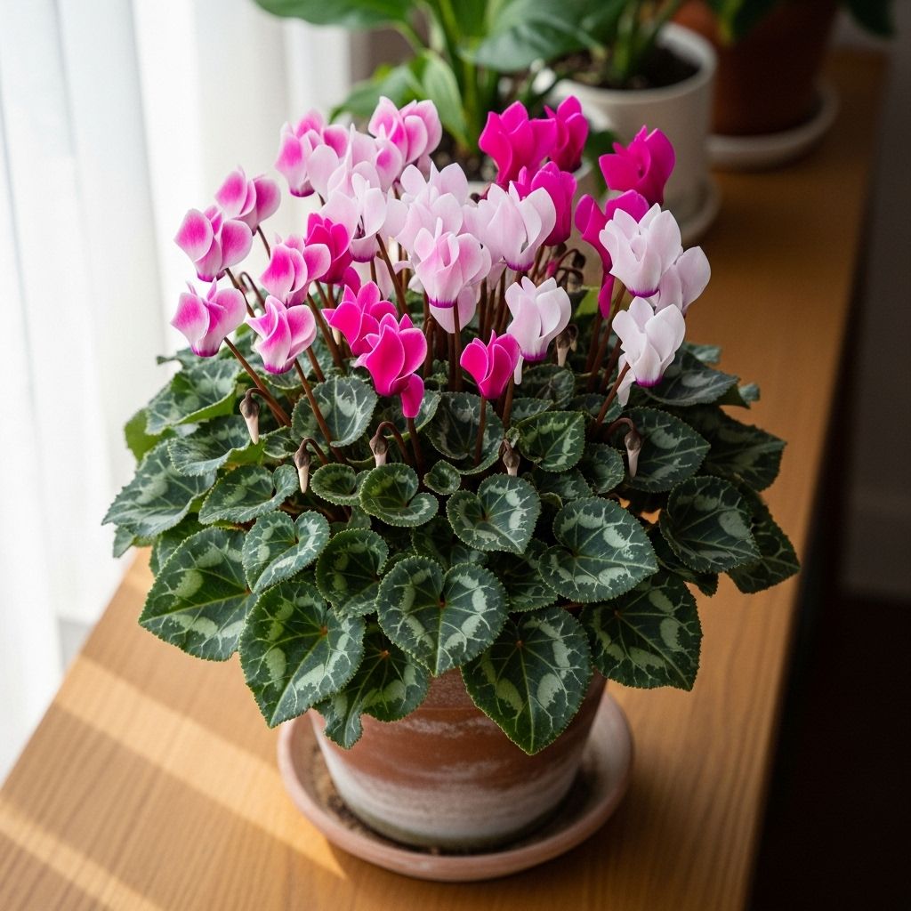 Cyclamen Care: Expert Guide for Thriving Indoor Houseplants Everything you need to grow, maintain, and understand cyclamen as an eye-catching and healthy indoor plant.