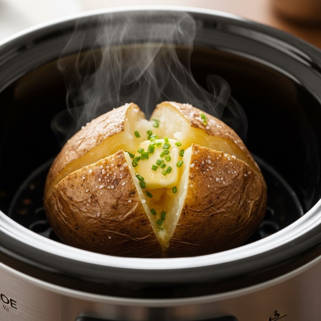 Discover how to create delicious, fluffy baked potatoes using your slow cooker — the easiest and most foolproof way for any home cook.