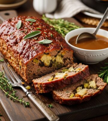 Discover how to make classic, moist meatloaf using just four ingredients, including boxed stuffing mix, for unbeatable flavor and ease.