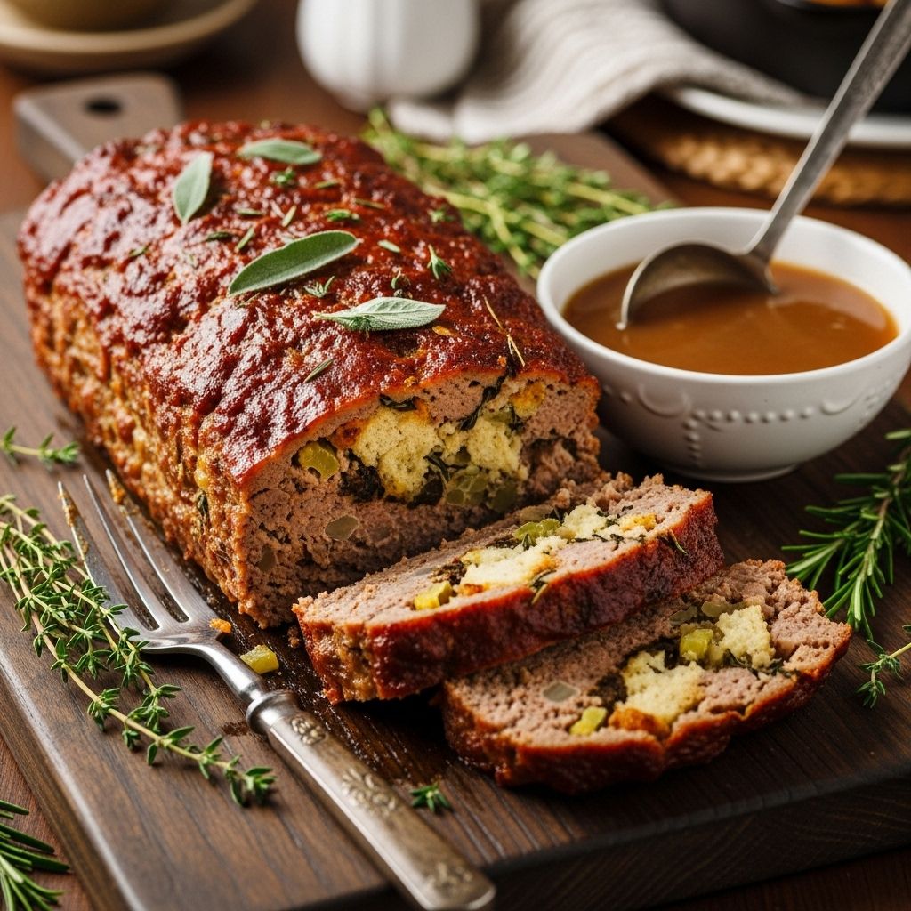 Discover how to make classic, moist meatloaf using just four ingredients, including boxed stuffing mix, for unbeatable flavor and ease.