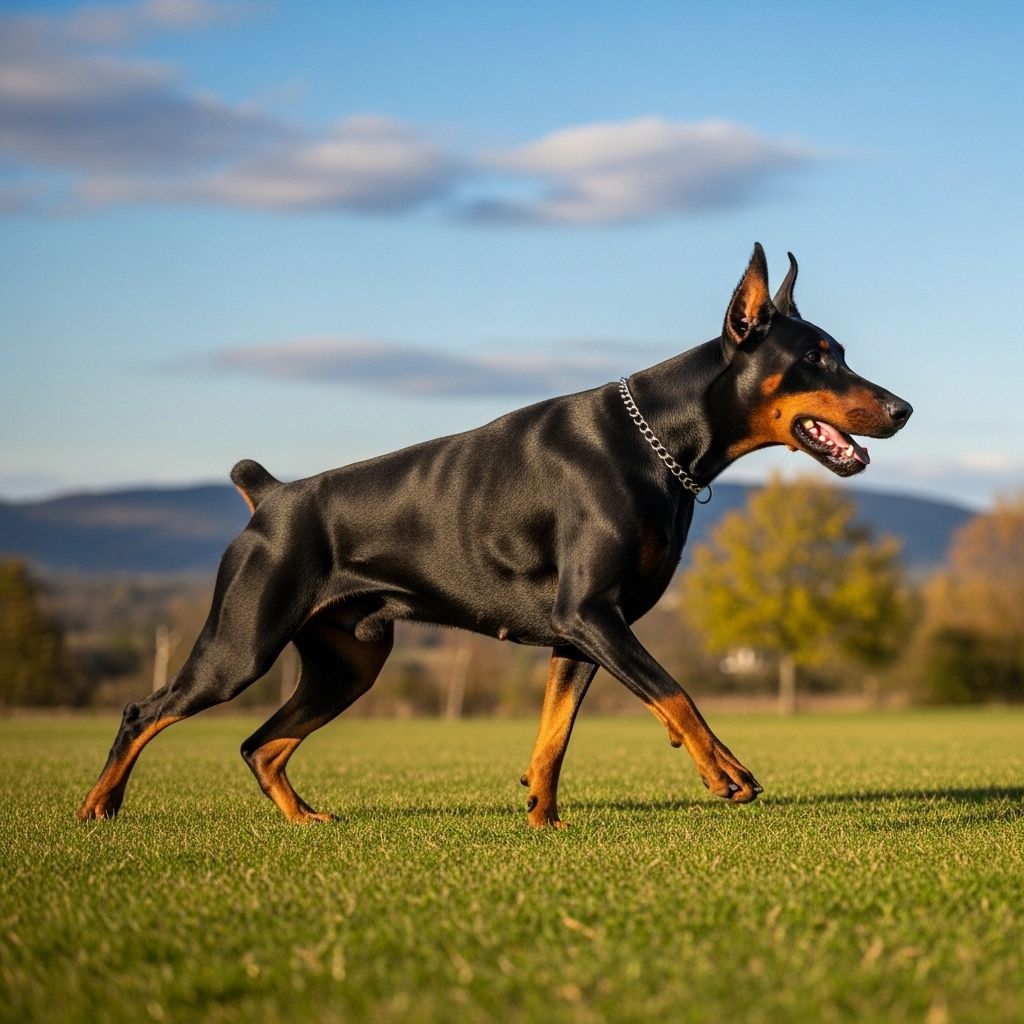 Unlock your Doberman Pinscher’s strength and fitness with structured exercise and targeted muscle-building routines.