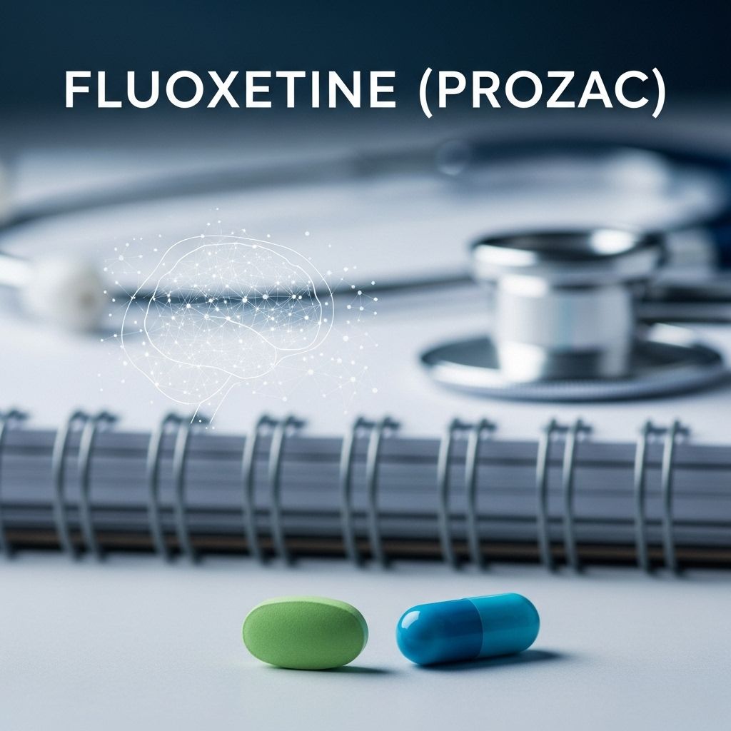 Discover everything about fluoxetine (Prozac), including its uses, dosages, possible side effects, and important safety information.