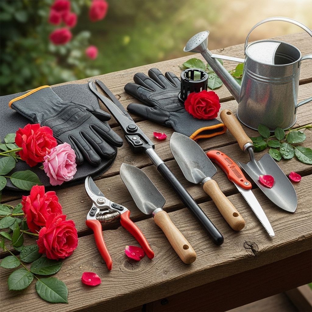 Discover the essential tools for rose gardening, from pruners to protective gear, ensuring healthier plants and a more enjoyable gardening experience.