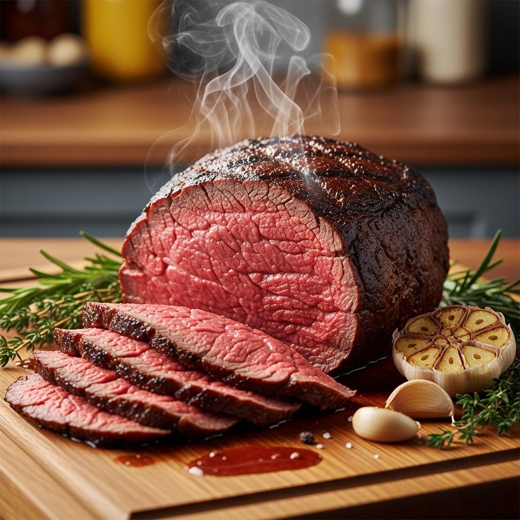 Unlock the secret to a perfectly juicy, tender Eye of Round Roast every time with this high-temperature oven technique.
