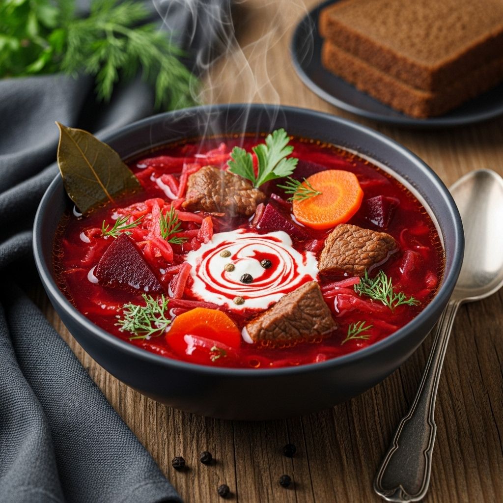 Explore the history, variations, and mastery of hot borscht—Eastern Europe's most beloved beet and meat soup.