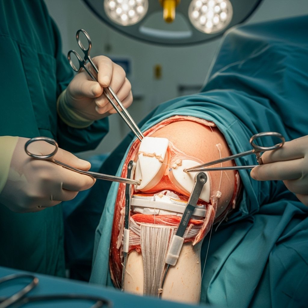 A comprehensive look at knee replacement surgery, including methods, types, recovery, and patient registry information.