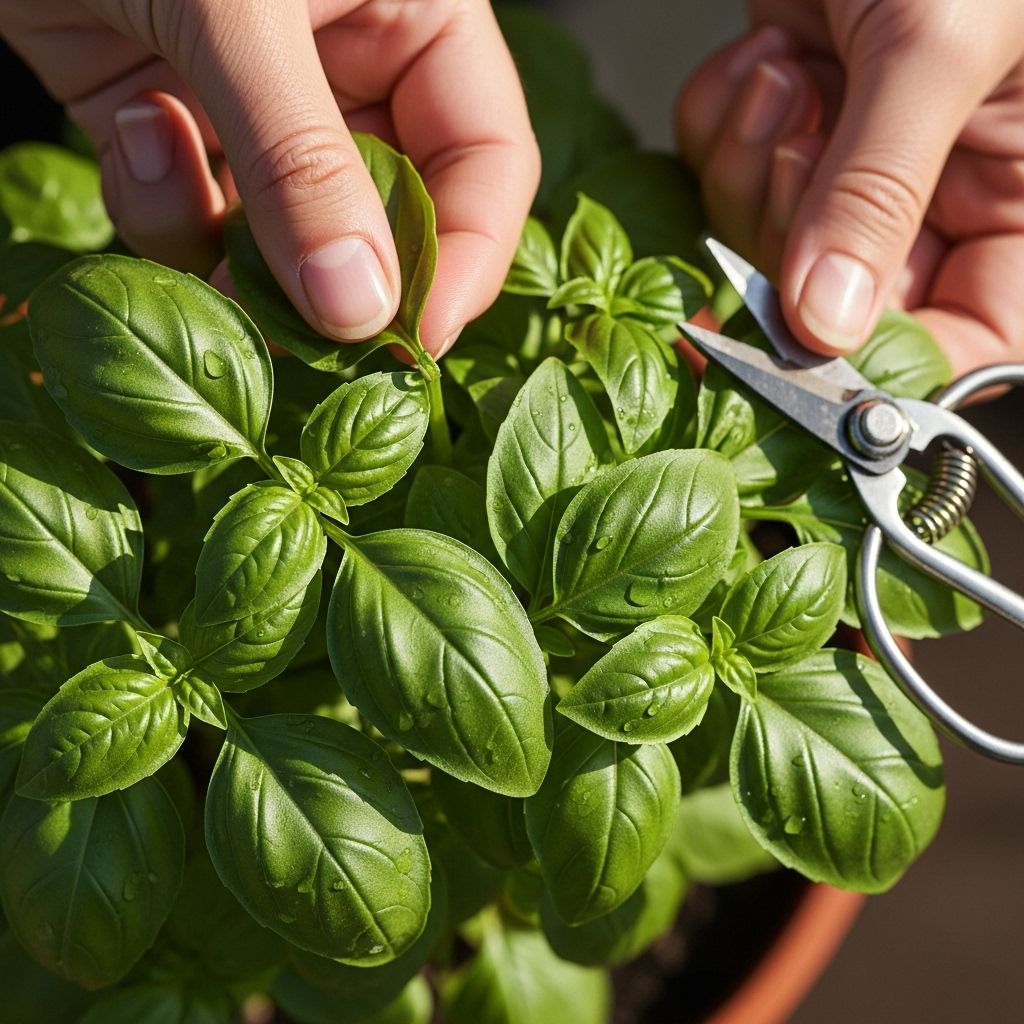 Unlock maximum basil yields and vibrant flavor with expert pruning and harvesting techniques you can master.
