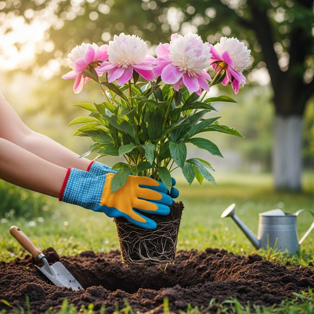 Successfully Transplanting Peonies for Vibrant Blooms