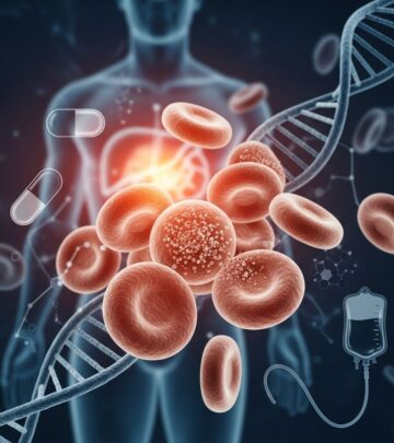 A rare inherited disorder combining impaired red blood cells and excessive liver iron accumulation due to genetic mutations.