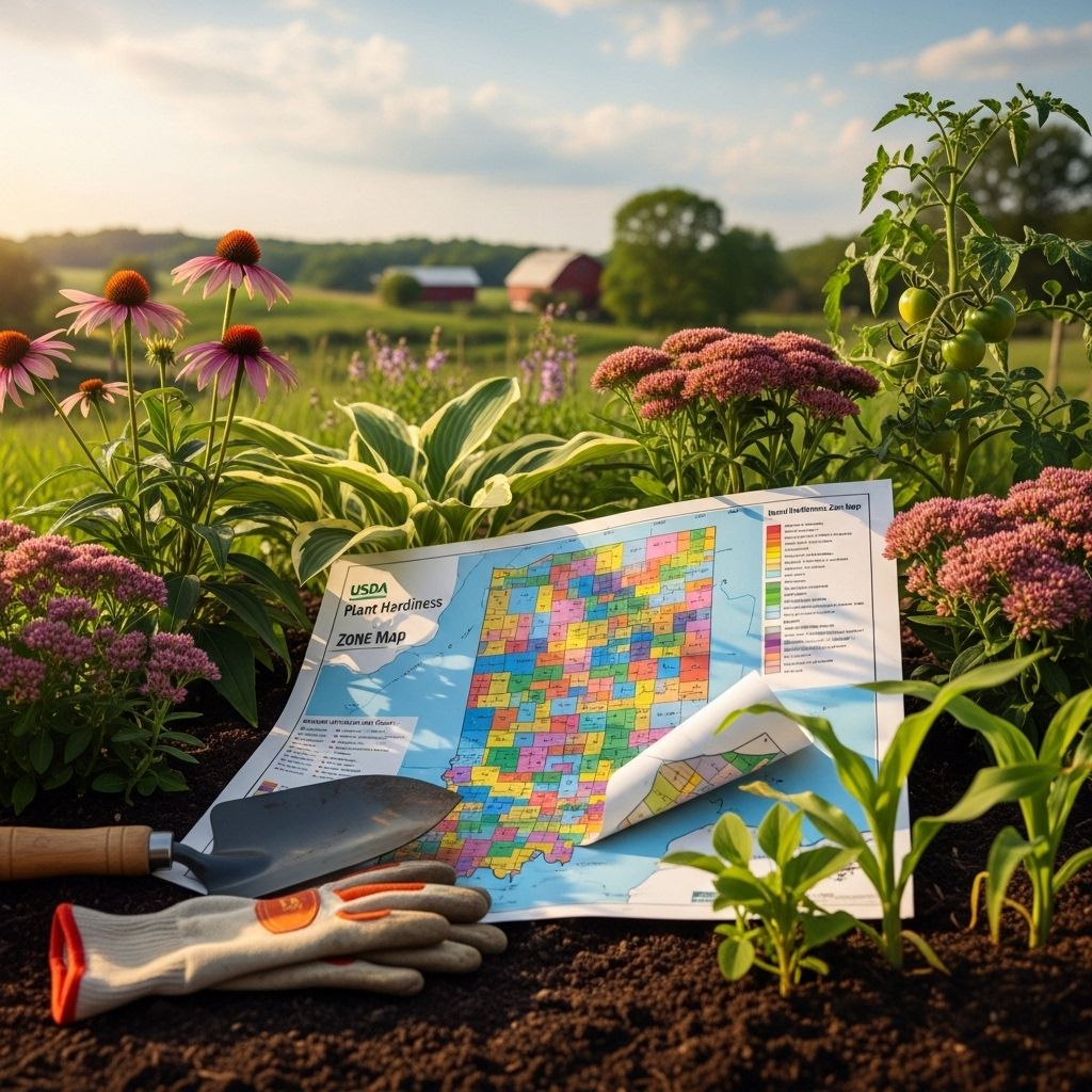 Master Indiana gardening with a comprehensive breakdown of USDA planting zones, from cold-hardy northern regions to lush southern climates.