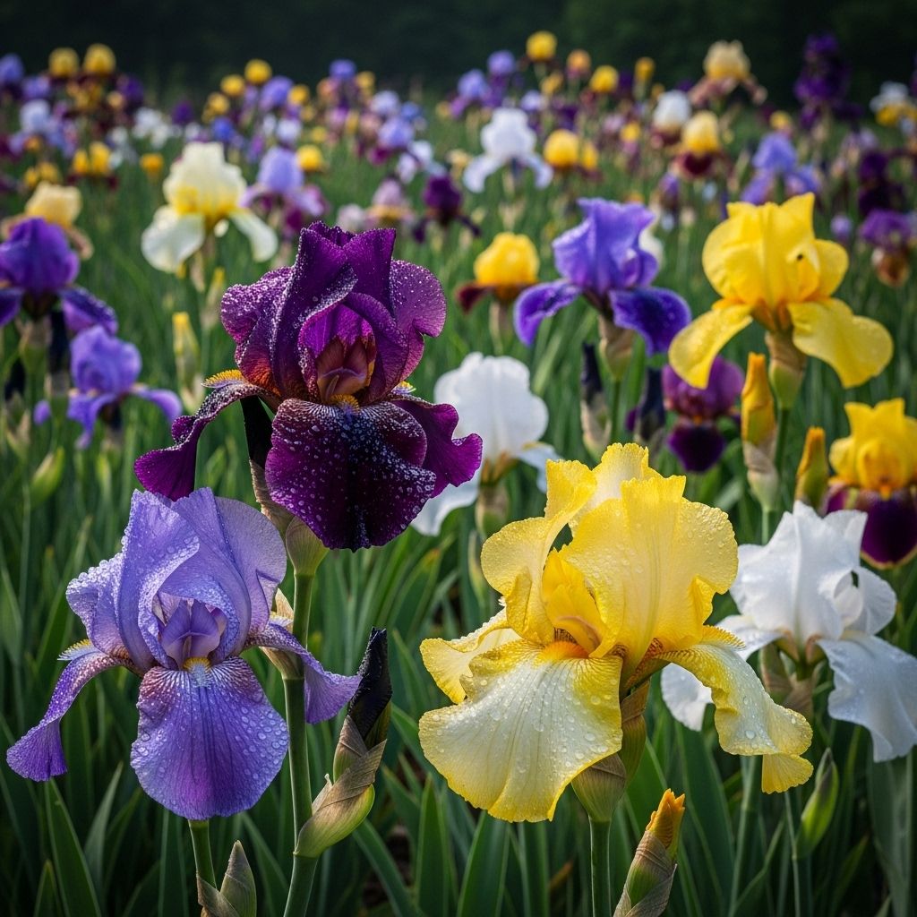 Discover which irises thrive in North Carolina's Zone 7b and learn how to cultivate bearded, Siberian, Dutch, Japanese, and native varieties successfully.
