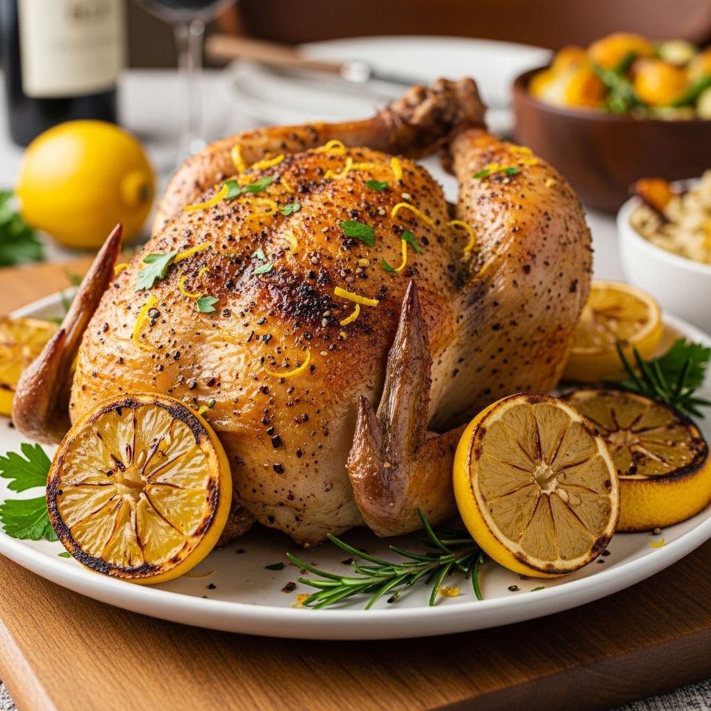 A vibrant homemade lemon pepper chicken that's bursting with fresh citrus and bold, peppery flavor.