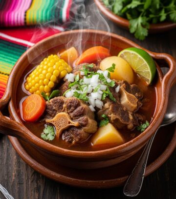 Discover this authentic Mexican oxtail beef soup bursting with rich flavors, fresh vegetables, and a tradition passed down for generations.