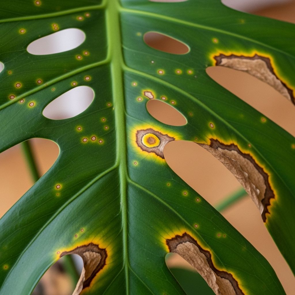 Identify, Prevent, and Treat Brown Spots on Your Monstera for Lush, Healthy Foliage.