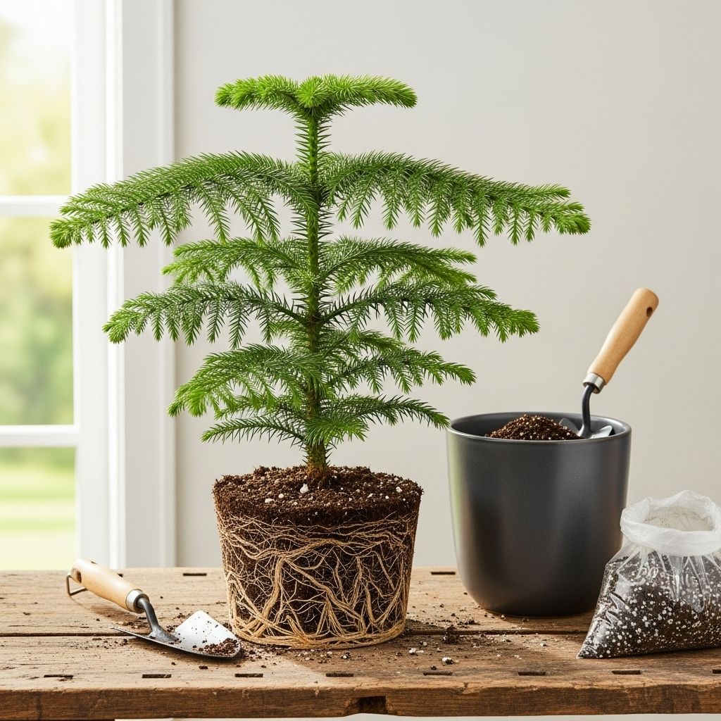 Master the essentials of repotting your Norfolk Island pine for healthy, thriving indoor growth year-round.