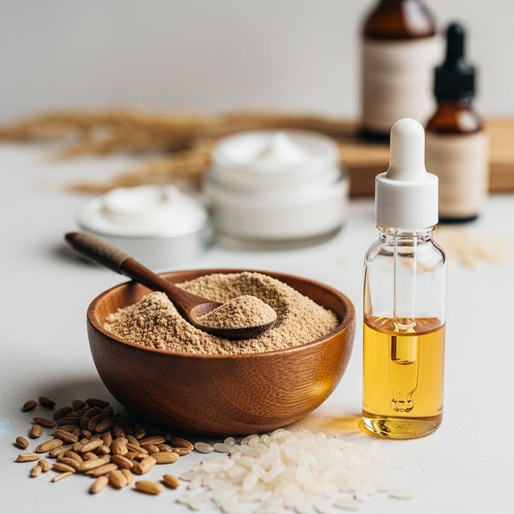 A comprehensive guide to Oryza Sativa (Rice) Bran Extract: Its role, benefits, safety, and sustainable use in skin and hair care formulations.
