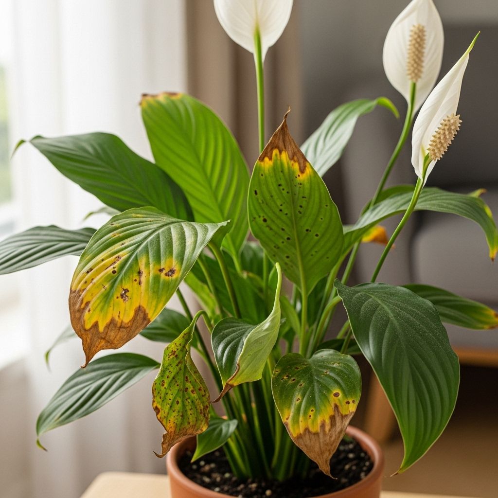 Struggling with your peace lily? Discover 15 of the most common issues—plus their causes and solutions, for lush, healthy growth.