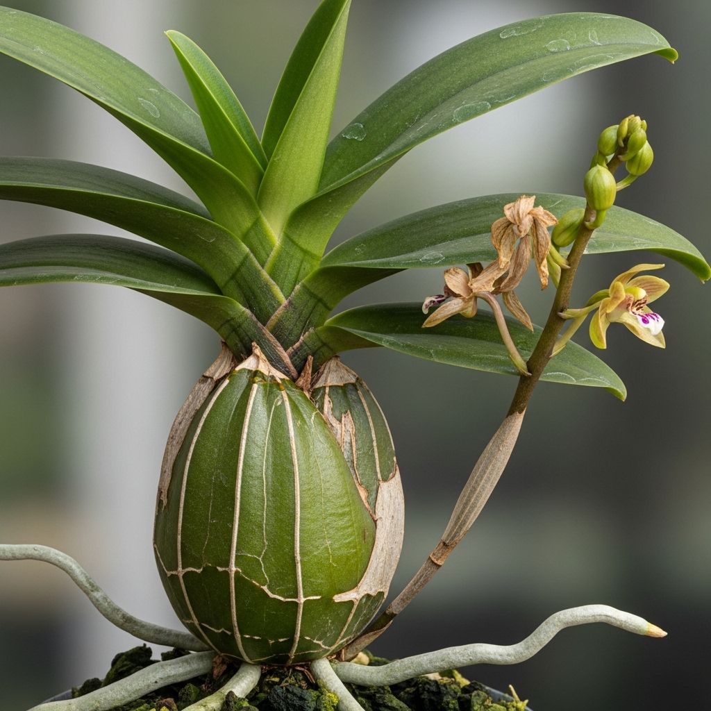 Unlock the secrets of pseudobulbs, vital stem adaptations in orchids that support growth, storage, and survival.