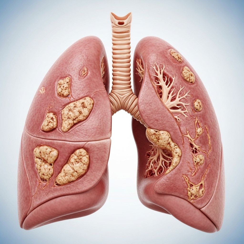 Understanding the complex causes and symptoms of pulmonary fibrosis, a progressive lung disease characterized by scarring and breathing difficulties.