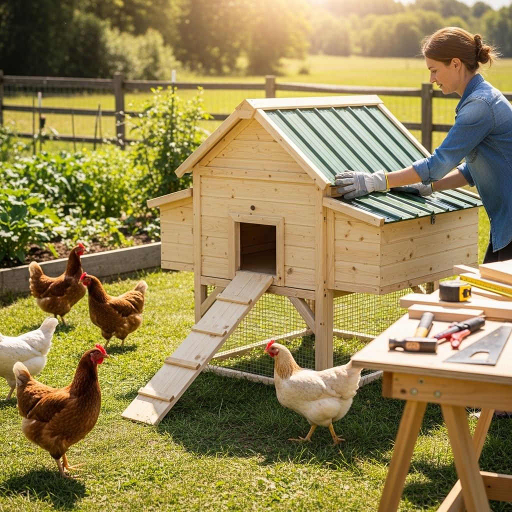 Raising Chickens 101: How to Build a Chicken Coop Everything you need to know about building a safe, functional chicken coop for happy, healthy hens.
