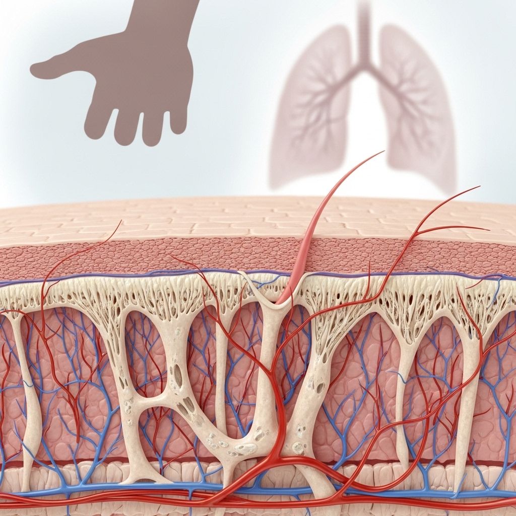 Discover scleroderma: causes, symptoms, complications, diagnosis, and treatment strategies for this connective tissue disease.