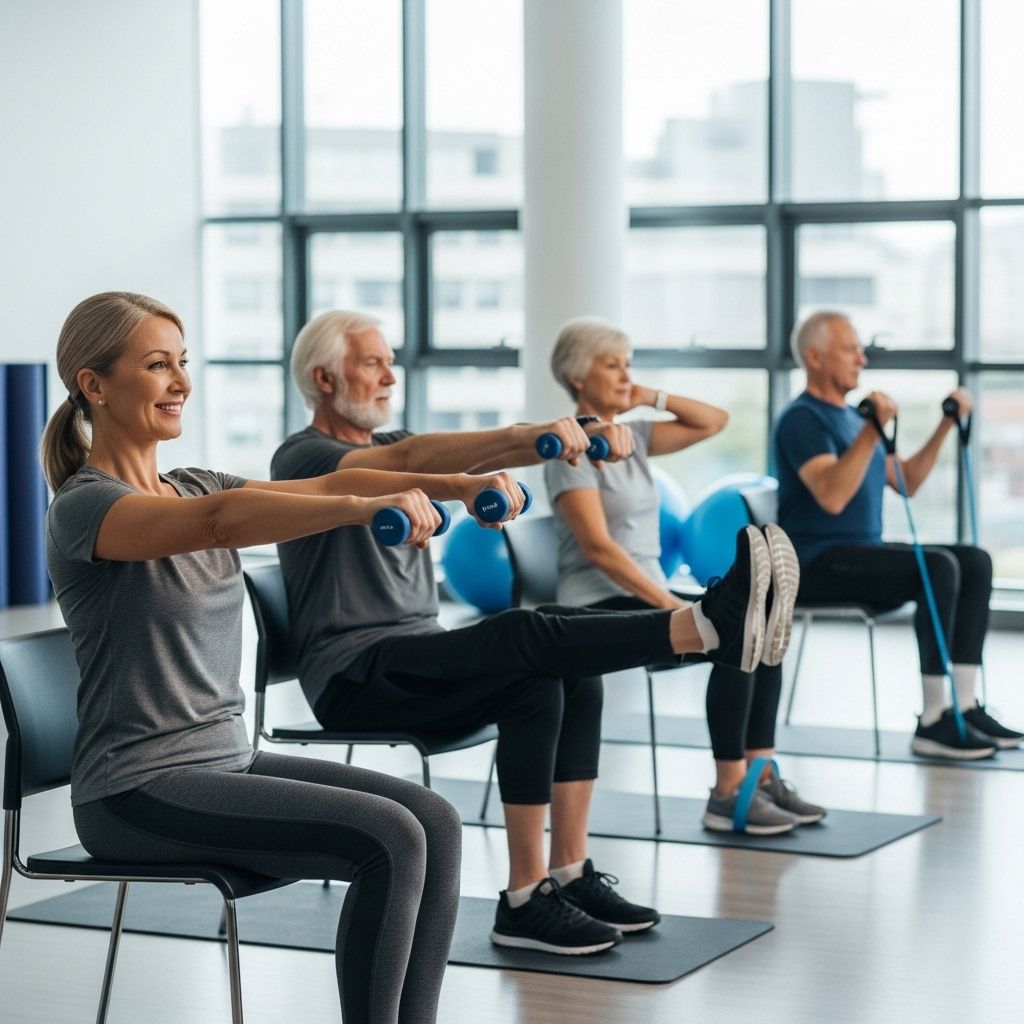 Discover safe, effective seated exercises tailored for older adults to boost strength, mobility, and wellbeing — all from a simple chair.