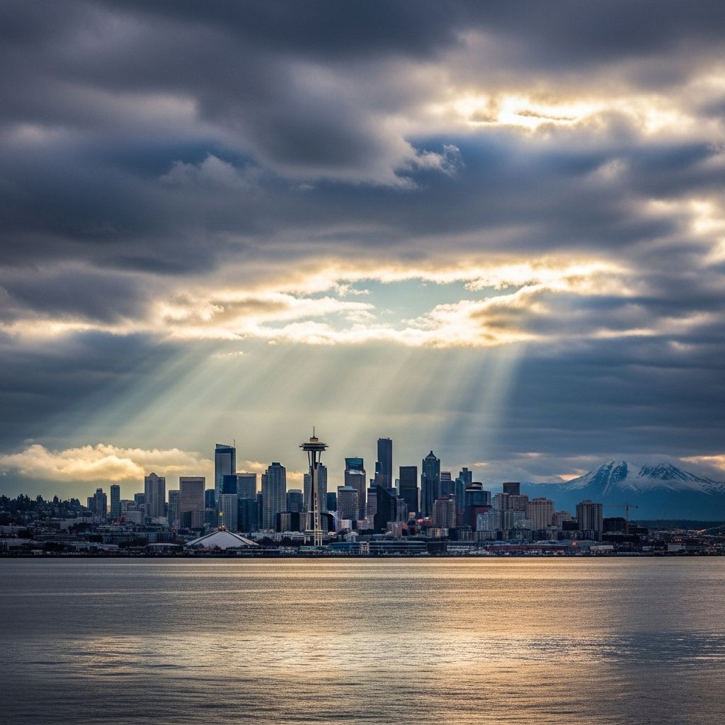 Comprehensive month-by-month long range weather overview for Seattle, including temperature, precipitation patterns, and seasonal highlights.