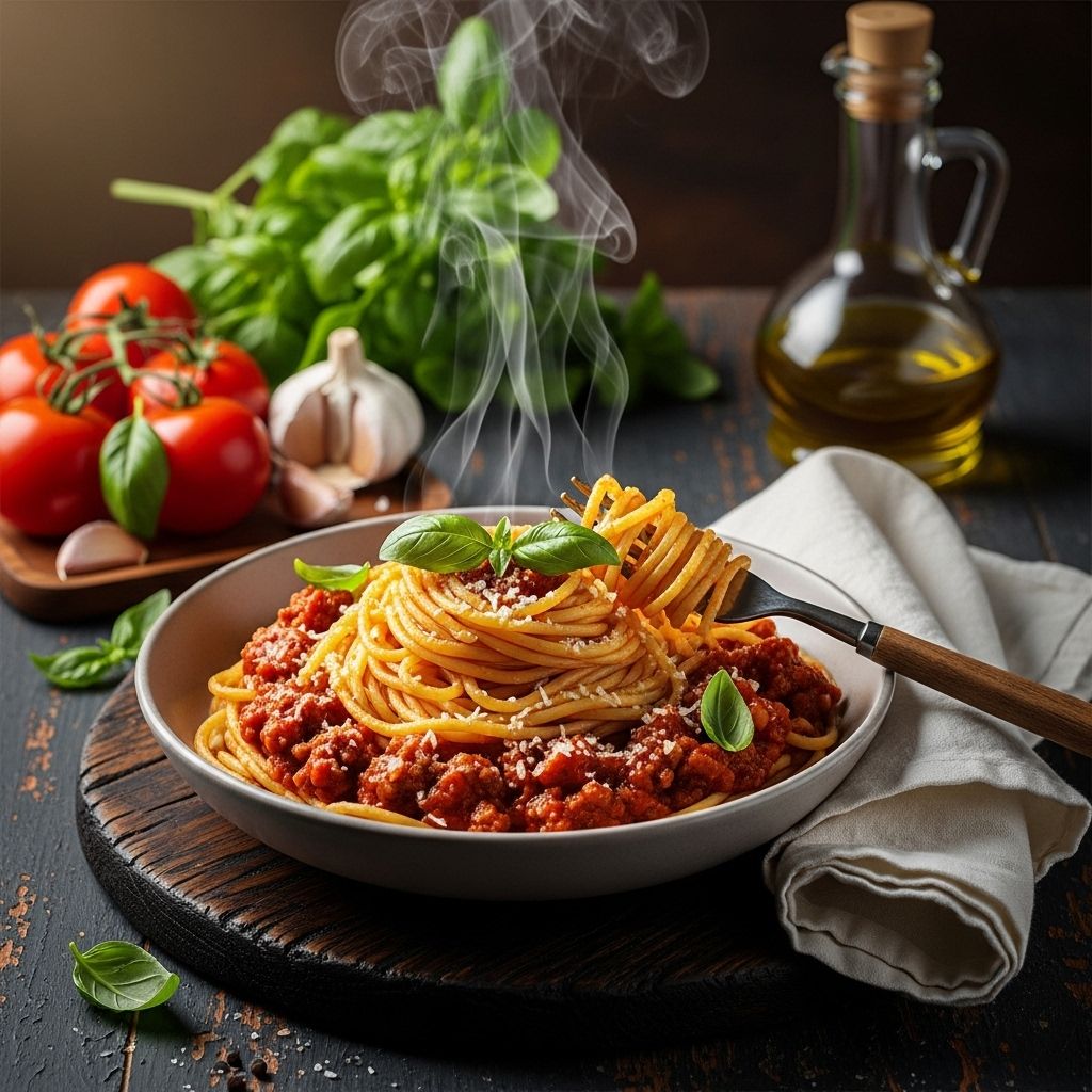A fast, flavorful spaghetti with meat sauce recipe, perfect for busy nights—ready in about 30 minutes!