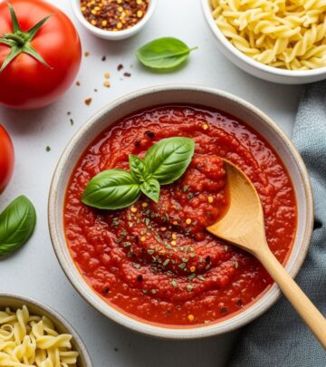 Master the art of homemade marinara sauce with this rich, easy-to-follow recipe, packed with pro tips and answers to your sauce questions.