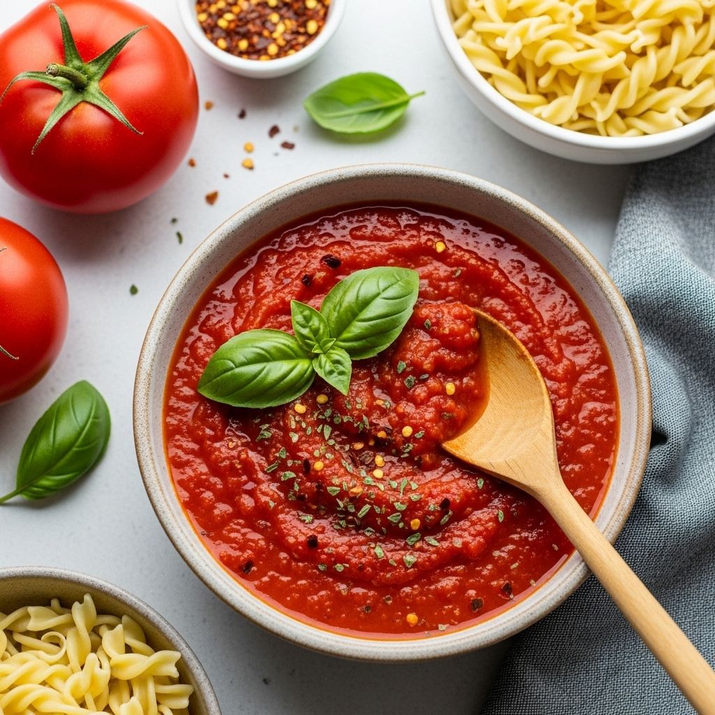 Master the art of homemade marinara sauce with this rich, easy-to-follow recipe, packed with pro tips and answers to your sauce questions.