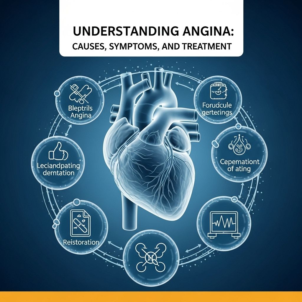 Understanding Angina: Causes, Symptoms, Diagnosis, and Treatment Learn about angina, its risk factors, warning signs, types, symptoms, diagnosis, treatments, and lifestyle tips for heart health.
